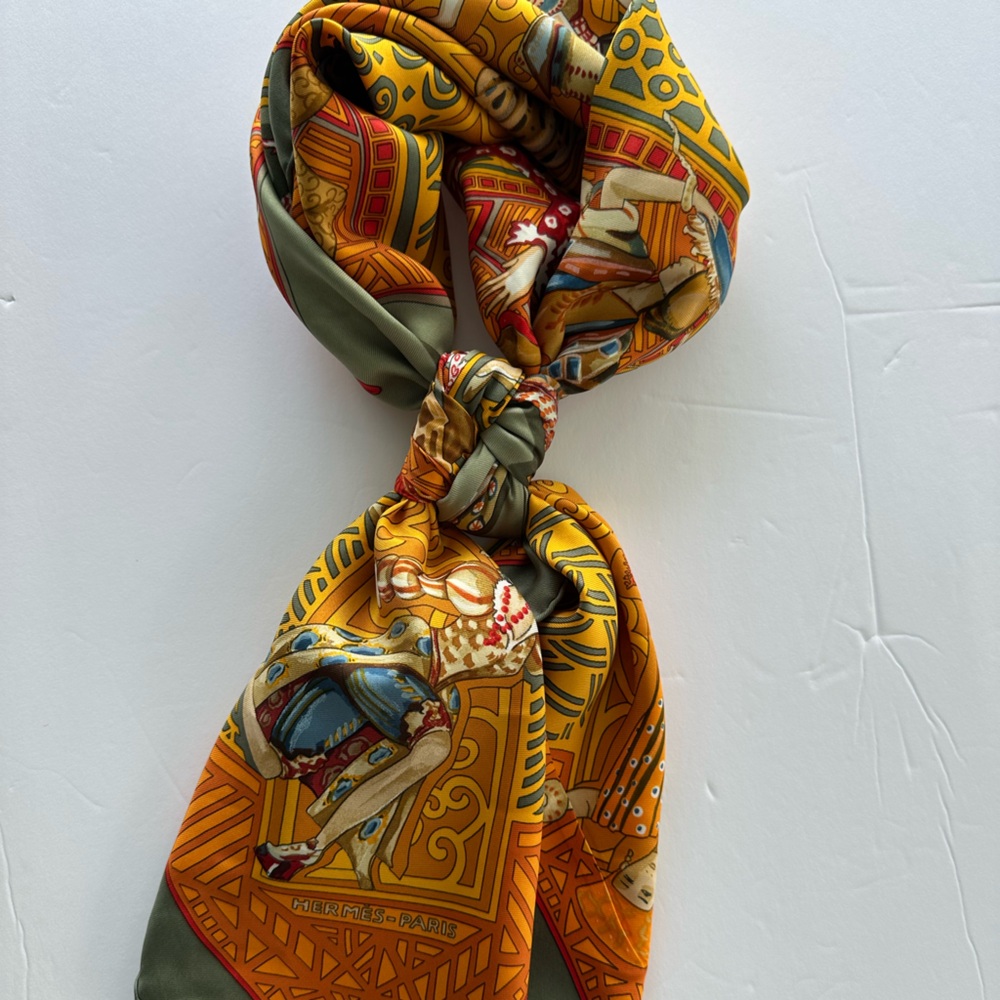 Hermes Les Ballets Russes silk scarf shawl wrap vintage by Annie Faivre 90 cm - Picture 13 of 17